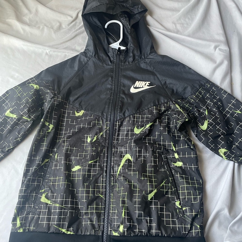 Glow in the dark green and black nike jacket!